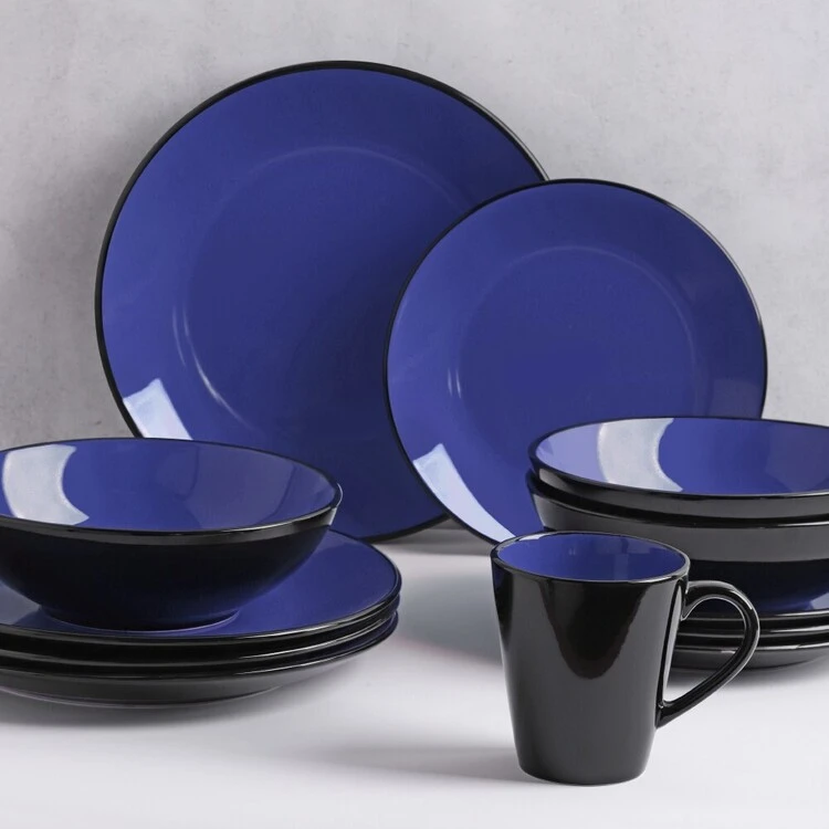Soren Osaka 16-Piece Dinner Set Blue - Image 2