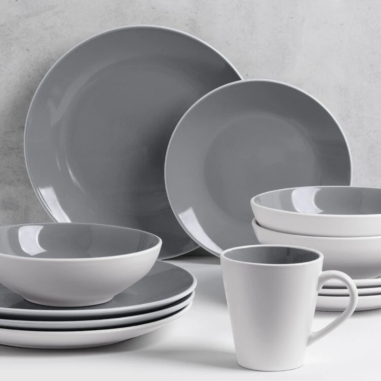 Soren Marlow 16-Piece Dinner Set Grey - Image 2