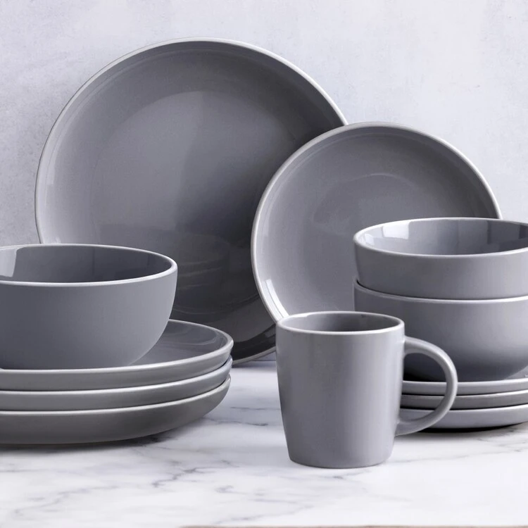 Soren Aurora 16-Piece Dinner Set Grey - Image 3