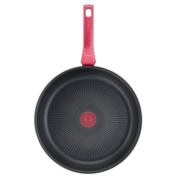 Tefal Daily Chef Red Induction Non-Stick Twin Pack Frypans 22/28cm - Image 2