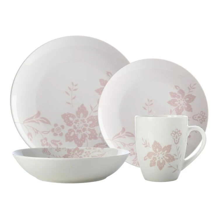 Casa Domani Freesia 16 Piece Dinner Set Pink - Image 5