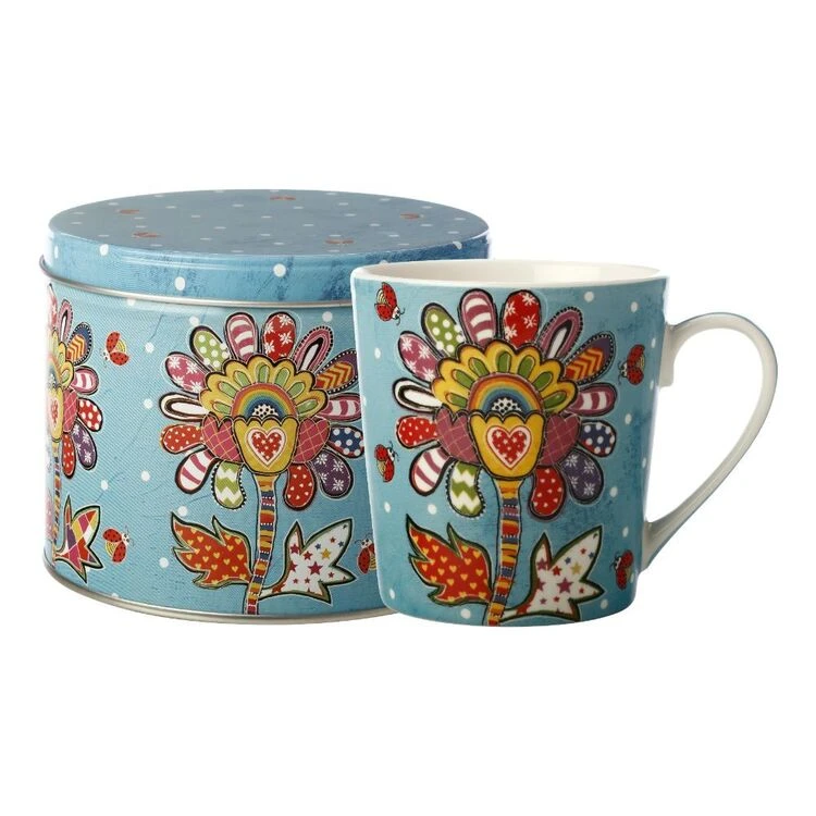 Maxwell & Williams Donna's Garden Mug 350ml Bubbly Blossom Tin Gift Boxed - Image 2