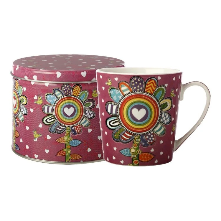 Maxwell & Williams Donna's Garden Mug 350ml Delightful Daisy Tin Gift Boxed - Image 2