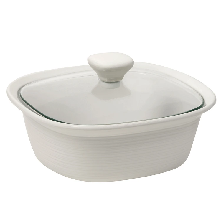 Corningware Etch White Ovenware Casserole 1.4L - Image 2