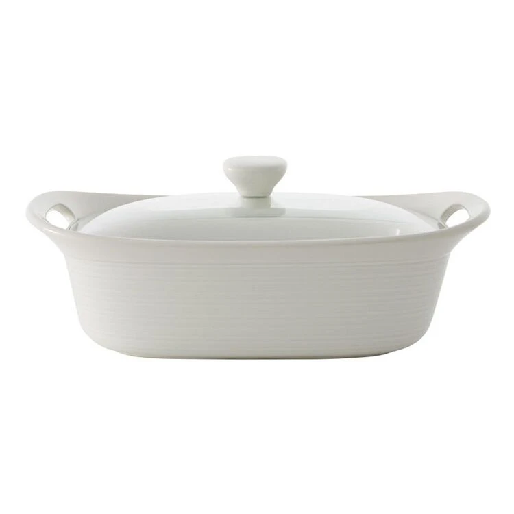 Corningware Etch White Ovenware Casserole 1.4L