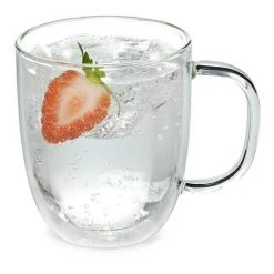 Pyrex Double Wall 250mL 2-Piece Coffee/Tea Mugs