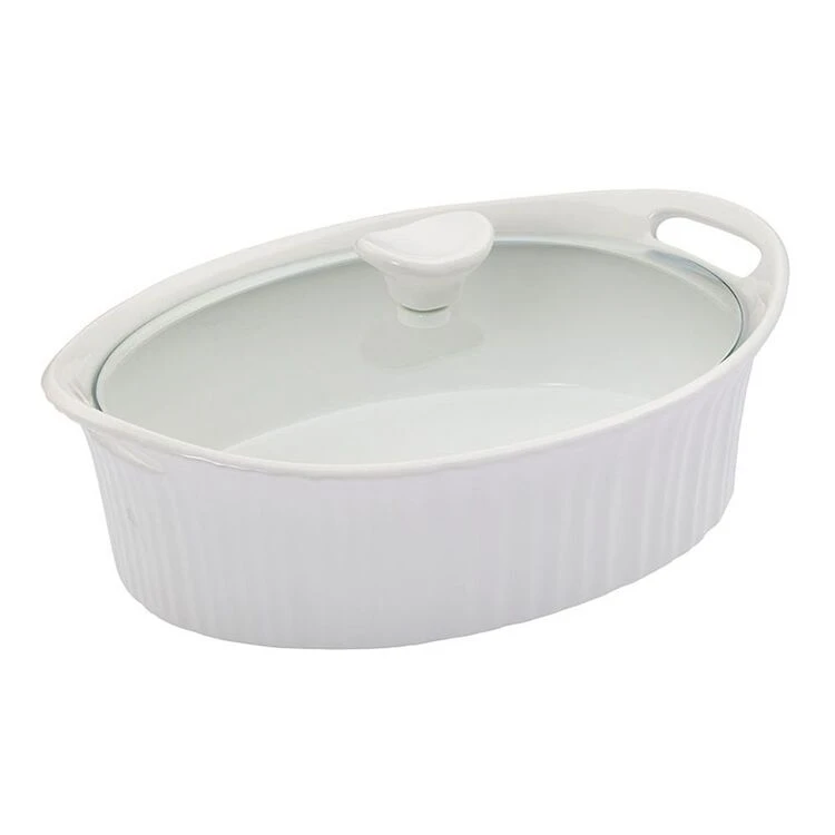 Corningware French White Ovenware Oval Casserole 1.4L