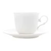 Casa Domani Casual White Florence Teacup And Saucer 200mL