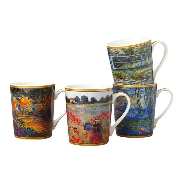 Casa Domani Impressions Monet 4-Piece Mug Set 375mL