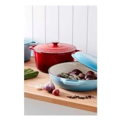 Smith & Nobel Traditions Cast Iron Casserole 5L Red