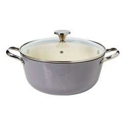 Smith & Nobel Lightweight Cast Iron Casserole 26cm Grey