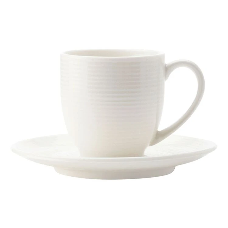Casa Domani Casual White Evolve Demi Cup And Saucer 100mL