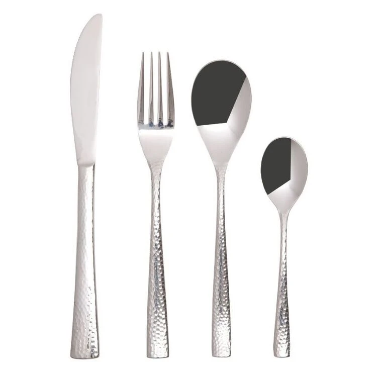 Maxwell & Williams Wayland Hammered 16-Piece Cutlery Set - Image 2