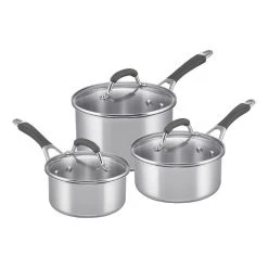 Raco Reliance Stainless Steel 3 Piece Saucepan Set