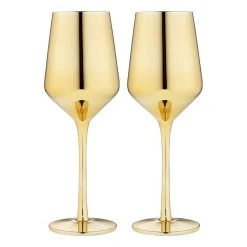 Tempa Aurora Gold 2 Piece Wine Glass Set