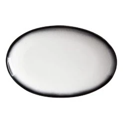 Maxwell & Williams Caviar Granite Oval Plate 25 X 16cm