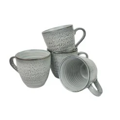 Coffee Culture Reactive Stone 355mL Coffee & Tea Mug 4 Piece Set